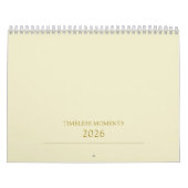 Calendrier Conception de typographie simple et propre (Protection)