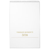 Calendrier Conception de typographie simple et propre (Protection)