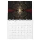 Calendrier conception fractale (Jan 2027)
