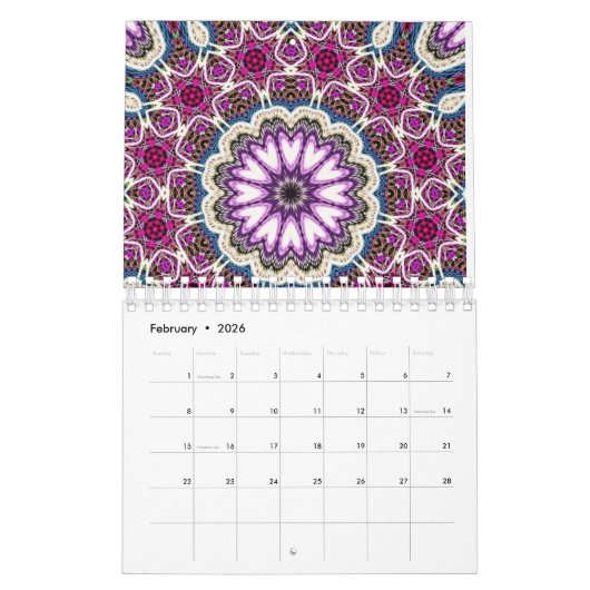 Calendrier conception mandala (Feb 2026)