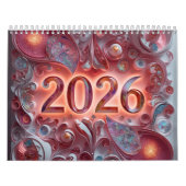 Calendrier Conceptions enroulées vibrantes 2026  (Protection)