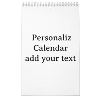 Calendrier Concevez votre propre page unique personnalisée