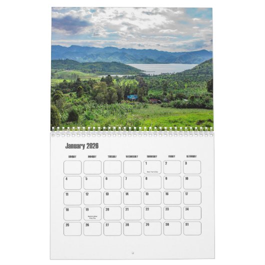Calendrier Congo (Jan 2026)