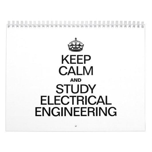 CALENDRIER CONSERVEZ LE CALME ET ÉTUDIEZ L'INGÉNIERIE ÉLECTRI (Protection)