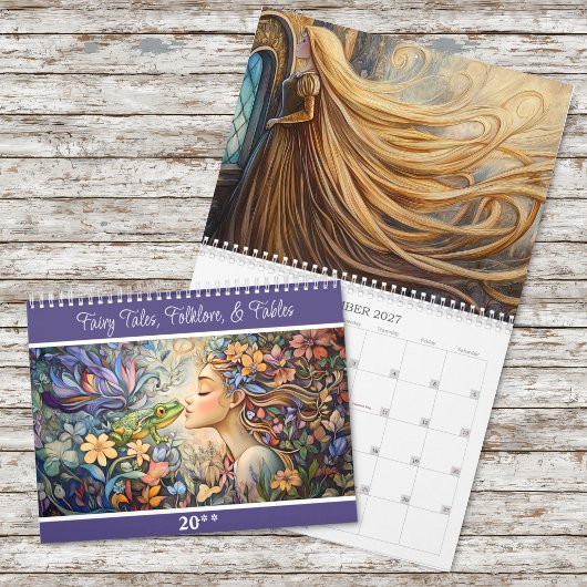Calendrier Contes de Fées, Folklore, et Fables 2027 2-Page