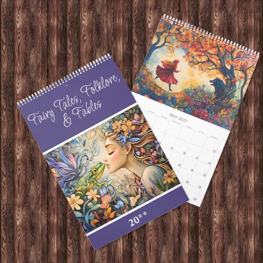 Calendrier Contes de Fées, Folklore, et Fables 2027 sur une S