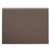 Calendrier Contre un mur Brown élégant (Protection)
