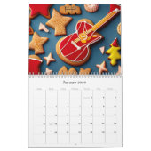 Calendrier Cookies de guitare 2026 pour fans de musique et de (Jan 2026)