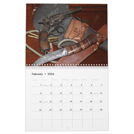 Calendrier cool des armes anciennes (Feb 2026)