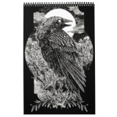 Calendrier Corbeau mystique foncé (Protection)