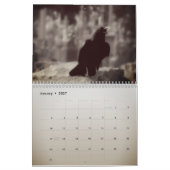 Calendrier Corbeaux effrayants et cool (Jan 2027)
