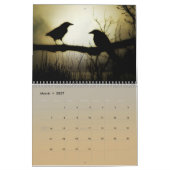 Calendrier Corbeaux effrayants et cool (Mar 2027)
