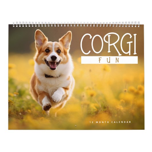 Calendrier Corgi Fun (Protection)