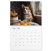 Calendrier Corgi mignon. 2024 (Mar 2026)