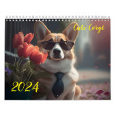 Calendrier Corgi mignon. 2024 (Protection)
