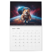 Calendrier Corgis dans l'espace (Mar 2026)