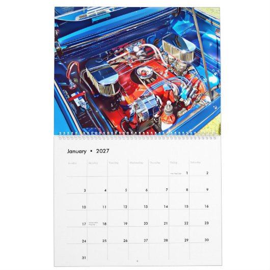Calendrier Corvair de deux pages (Jan 2027)