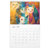Calendrier Cosmic Cats – Abstract Felines in Galaxy Realms (Mar 2027)