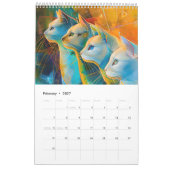 Calendrier Cosmic Cats – Abstract Felines in Galaxy Realms (Feb 2027)