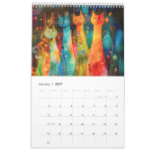 Calendrier Cosmic Cats – Abstract Felines in Galaxy Realms (Jan 2027)
