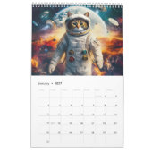 Calendrier Cosmic Cats - Explorateur spatial 2026 (Jan 2027)