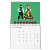 Calendrier Costume traditionnel d'Alsace, France (Feb 2026)