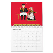 Calendrier Costume traditionnel de Bretagne, France (Jan 2026)