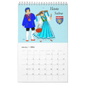 Calendrier Costumes de franche- Comté, france (Jan 2026)