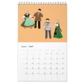 Calendrier Costumes traditionnels de la Franche -Comté (Jan 2027)
