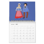 Calendrier Costumes traditionnels de SUISSE (Jan 2027)