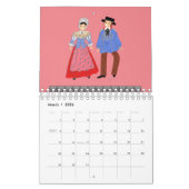 Calendrier Costumes traditionnels de SUISSE (Mar 2026)