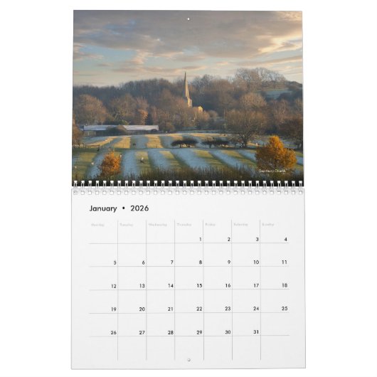 Calendrier Cotswold (Jan 2026)