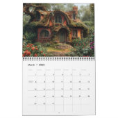 Calendrier Cottages de la forêt de bois (Mar 2026)