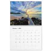 Calendrier Couchers de soleil sur la plage de Maui (Feb 2026)