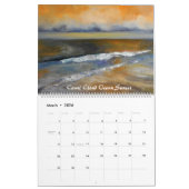 Calendrier Couchers du soleil 2019 d'océan (Mar 2026)