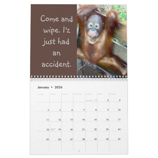 Calendrier Couches-culottes sales et lapsus en public de (Jan 2026)