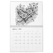 Calendrier Couleur | Coloration amusante pour adultes (Feb 2026)