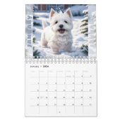 Calendrier Couleur d'aquarelle Amoureux des chiens saisonnier (Jan 2026)