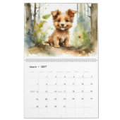 Calendrier Couleur d'aquarelle des marionnettes mignonnes Art (Mar 2027)