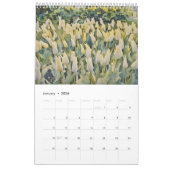 Calendrier Couleur d'aquarelle du champ de tulipe 1 (Jan 2026)