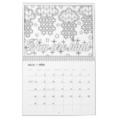 Calendrier Couleur de puissance personnelle (Mar 2026)