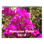 Calendrier Couleur hawaïenne 2012 (Protection)