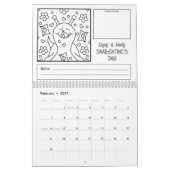 Calendrier Couleur moyenne de l'escargot 2026 (Feb 2027)