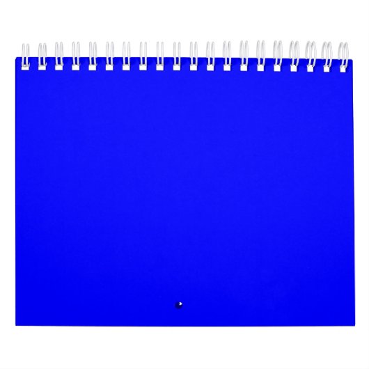 Calendrier Couleur solide bleu néon (Protection)