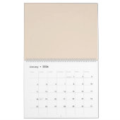 Calendrier Couleur solide de l'amande (Jan 2026)