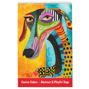 Calendrier Couleurs Canines – Chiens Abstraits et Ludiques