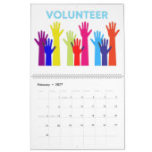 Calendrier Couleurs Citations Mains Multiples (Feb 2027)