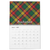 Calendrier Couleurs de plaid de tartan de l'Ecosse (Mar 2027)