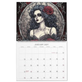Calendrier Cour de Rose par Ivy et Bat Goth Art (Jan 2027)
