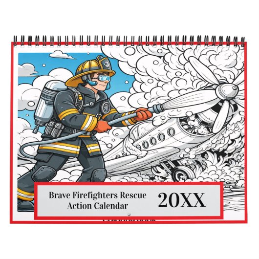 Calendrier Courageux pompiers Secourir Action 2025/2026 (Protection)